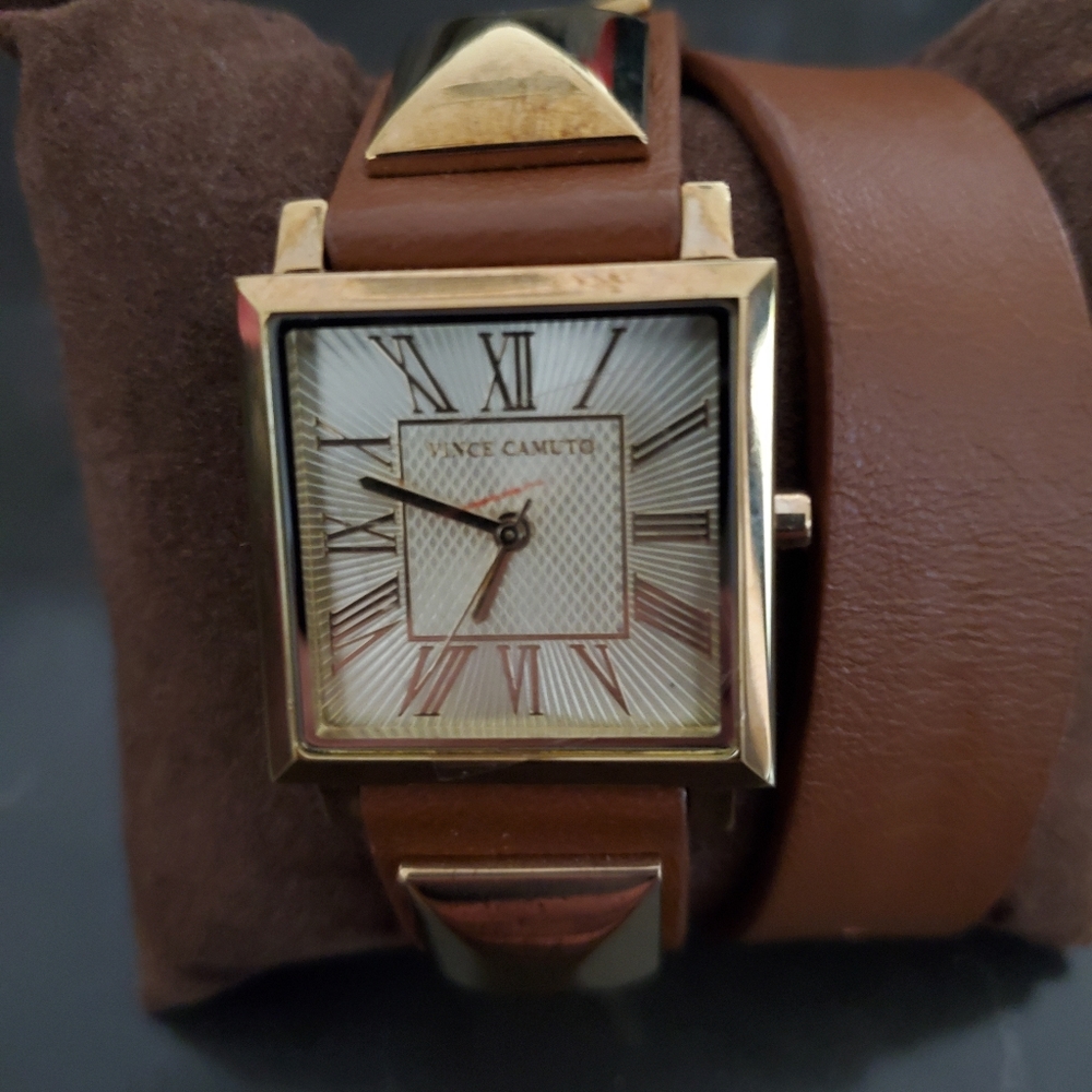 Vince Camuto studded wrap watch